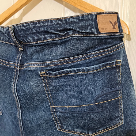 American Eagle Outfitters Dark Indigo Straight Leg Jeans - Picture 8 of 10